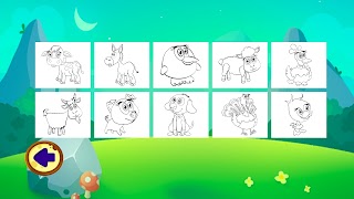 Learning & Coloring - farm animals ภาพหน้าจอ 6