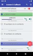 1 Schermata Auto answer & callback