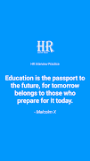 HR Interview Practice poster