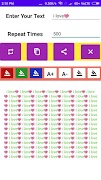 برنامه‌نما Text Repeater: Repeat Text 10K عکس از صفحه