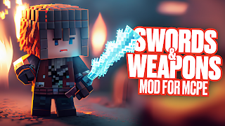 پوستر Swords & Weapons Mod for MCPE