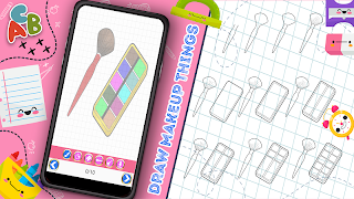 برنامه‌نما How to Draw Makeup Things عکس از صفحه