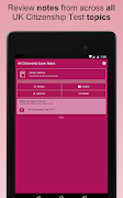 برنامه‌نما UK Citizenship Test Study Note عکس از صفحه