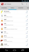 Pocket Lab Values ảnh chụp màn hình 1