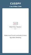 Cusspy - Live Video Chat تصوير الشاشة 1