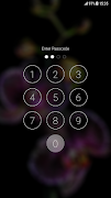 Flowers Pattern Lock Screen screenshot 1