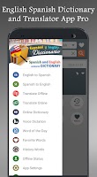 English Spanish Dictionary Pro ảnh chụp màn hình 1