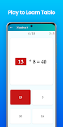 Multiplication Tables - Learn Time Table & Math captura de pantalla 3