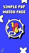 Simple Pop Watch Face الملصق