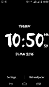 Brush Digital clock LWP скриншот 1