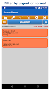 Secure Memo - Encrypted notes تصوير الشاشة 4
