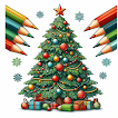 Christmas Kids Color By Number