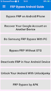 FRP Bypass Android Guide постер