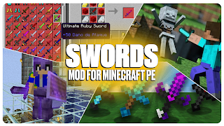 Swords mod for Minecraft PE poster