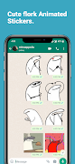 Flork Animated Funny Stickers screenshot 1