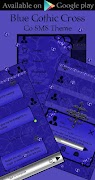 برنامه‌نما Blue Gothic Cross theme عکس از صفحه