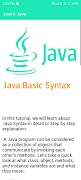 Learn  Java screenshot 1