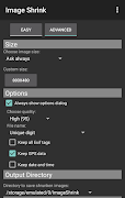 برنامه‌نما Image Shrink—Batch resize عکس از صفحه