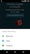 Sharing Content (Unity3D demo) ภาพหน้าจอ 2