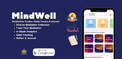 MindWell : Meditation Tracker الملصق