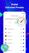 Private VPN - Proxy Browser captura de pantalla 4