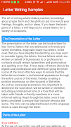 Letter Writing Samples 截图 3