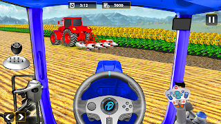 Tractor Farming Simulator Game poster