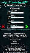 Alien Character RPG স্ক্রিনশট 3