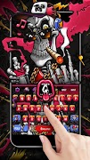 Hip Hop Skull Keyboard Theme پوسٹر