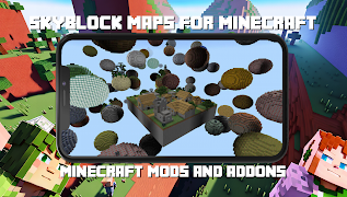 Skyblock maps for Minecraft 海報