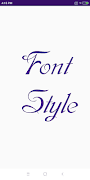 Font Style plakat