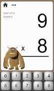 Monster Math Flash Cards Lite screenshot 2