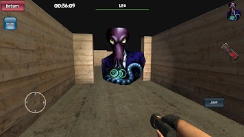 Nextbots in backrooms maze 3D screenshot 3