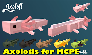 Axolotls Mod for Minecraft PE screenshot 2