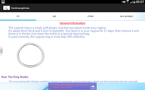 برنامه‌نما Contraceptive methods عکس از صفحه