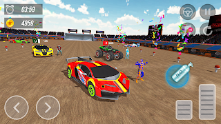 Superhero Car: Mega Ramp Games syot layar 1