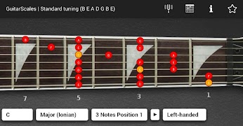 برنامه‌نما GuitarScales (7 strings) عکس از صفحه