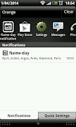 Name-day notification & widget Affiche