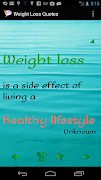 Weight Loss Quotes poster