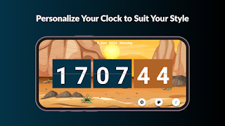 Flip Clock - Desk Clock syot layar 1