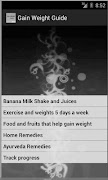 Weight Gain Guide capture d'écran 4