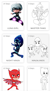 برنامه‌نما How to draw PJ Characters عکس از صفحه