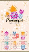 برنامه‌نما تم صفحه کليد Pineapple عکس از صفحه