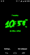 برنامه‌نما Brush Digital clock LWP عکس از صفحه