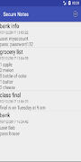 Secure Notes capture d'écran 3