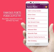 Famous Poets, Poems & Poetry 截图 1
