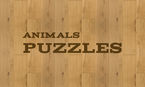 Tiere Puzzles Plakat