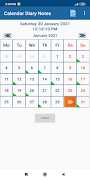 3 Schermata Calendar Diary Notes Pro