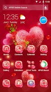 Red rose love-APUS launcher  free theme স্ক্রিনশট 3
