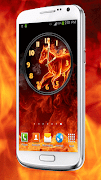 Feuer Uhr-Widget Plakat